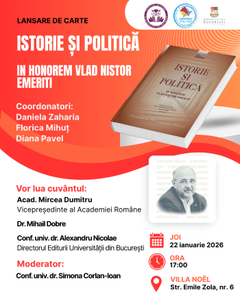 Lancement du volume “Istorie și politică. In honorem Vlad Nistor emeriti”