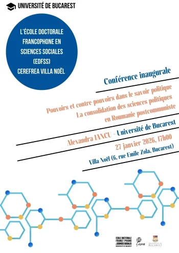 Conférence inaugurale – Alexandra Iancu (FSP-UB)