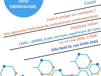 Cours Stéphane Zékian (CNRS-IHRIM et ENS Lyon)