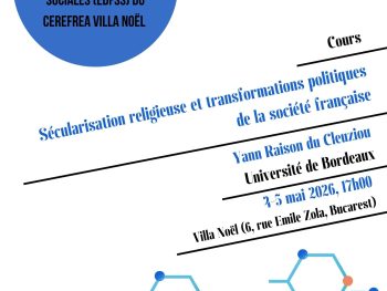Cours “Sécularisation religieuse et transformations politiques de la société française”