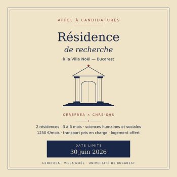 Appel à candidatures – Résidence de chercheur(e)s au CEREFREA Villa Noël (en partenariat avec le CNRS-SHS)