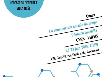 Cours “La construction sociale du temps”, Edouard Gardella (CNRS/EHESS)