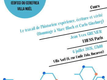 Cours “Le travail de l’historien: expérience, écriture et vérité  (Hommage à Marc Bloch et Carlo Ginzburg)” Jean-Yves Grenier (EHESS)