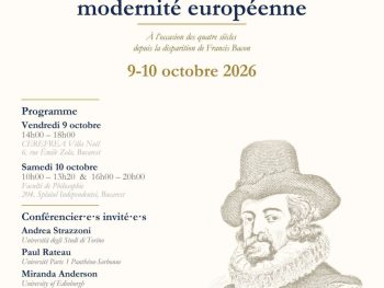 Colloque international « Bacon et la modernité européenne »